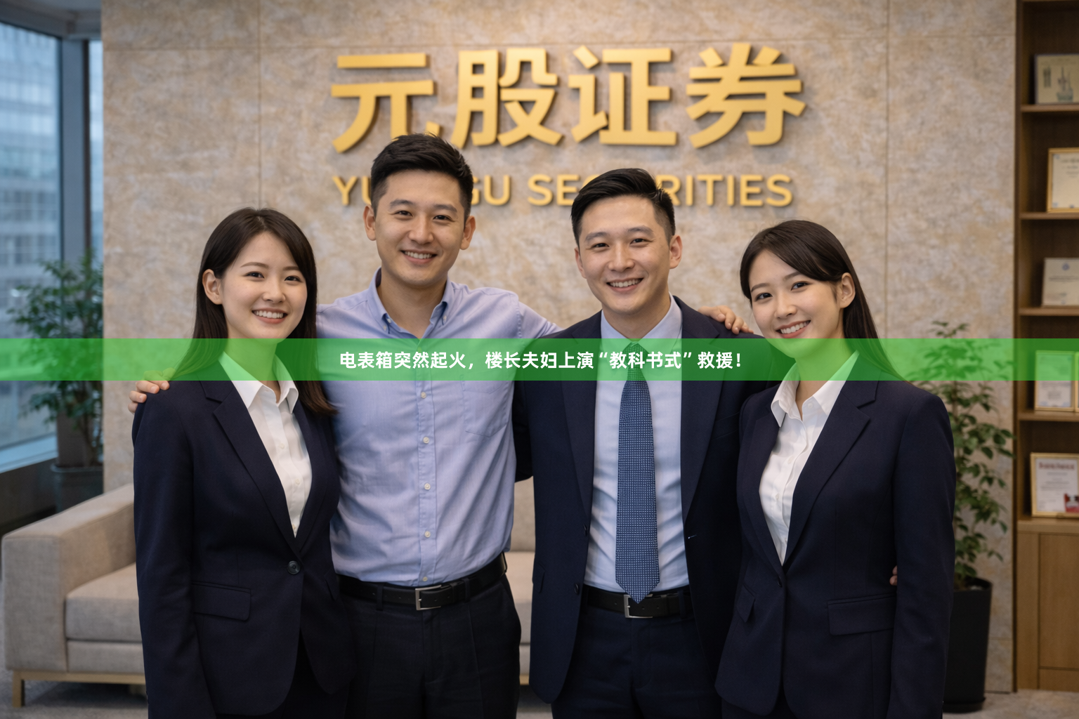 电表箱突然起火，楼长夫妇上演“教科书式”救援！