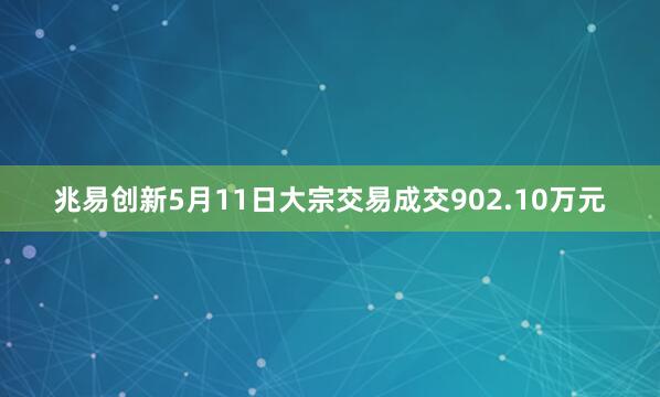 兆易创新5月11日大宗交易成交902.10万元