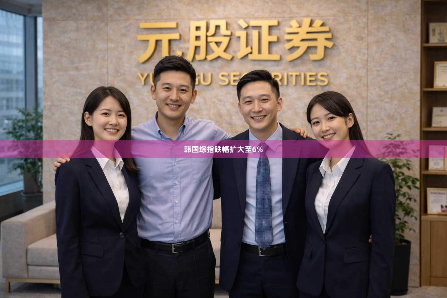 韩国综指跌幅扩大至6%